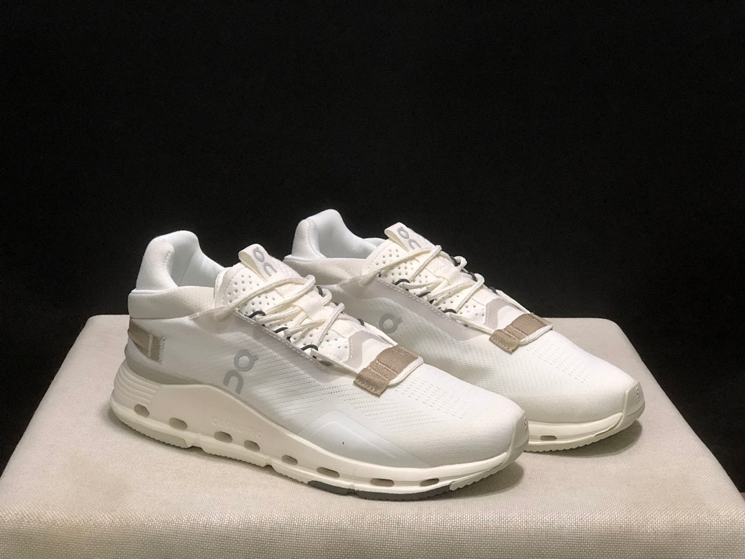 On Cloudnova 2 Sneakers in White and Grey - product image from the listing.