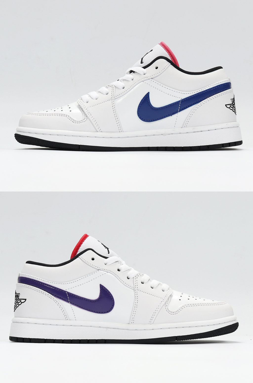 White Multicolor Swoosh - Nike Air Jordan 1 Low CW7009-100 - product image from the listing.