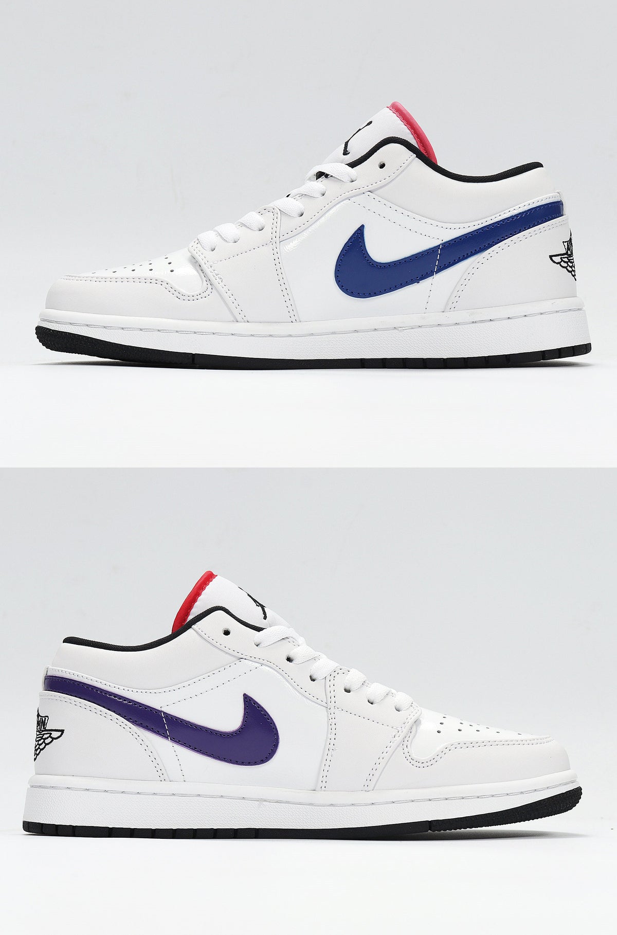 White Multicolor Swoosh - Nike Air Jordan 1 Low CW7009-100 - product image from the listing.