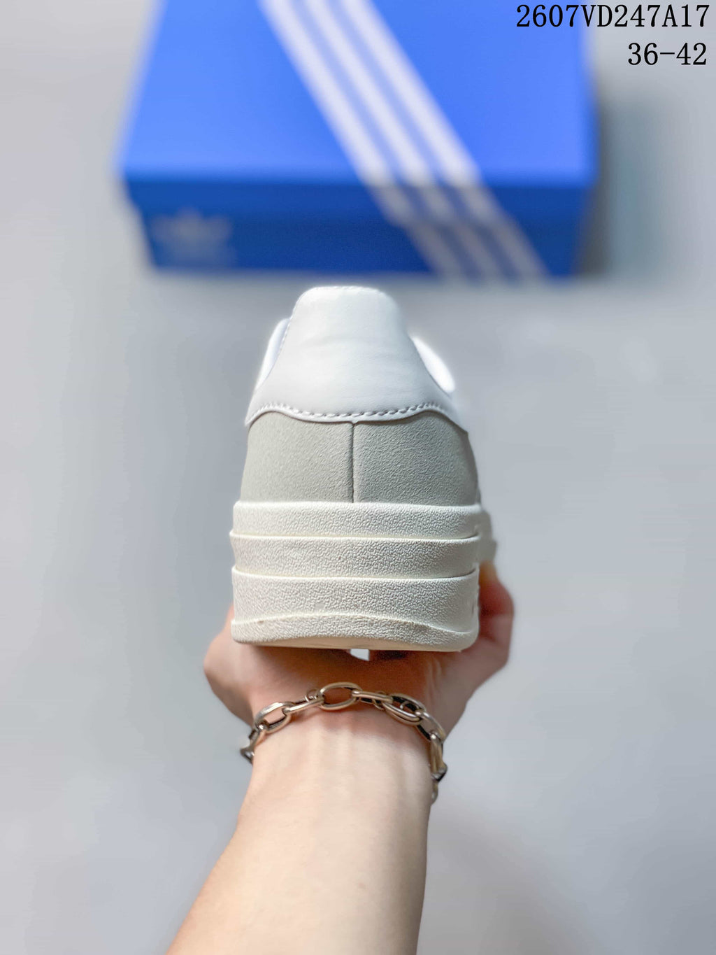 Light Gray adidas Gazelle Bold Sneakers - product image from the listing.