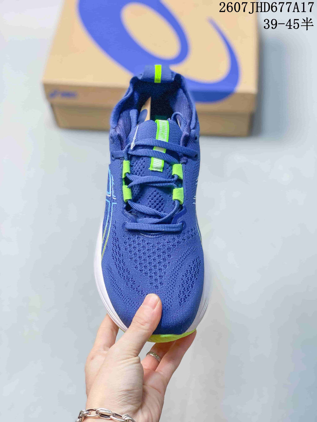 ASICS Gel-Nimbus 26 Running Shoes in Blue Green - product image from the listing.