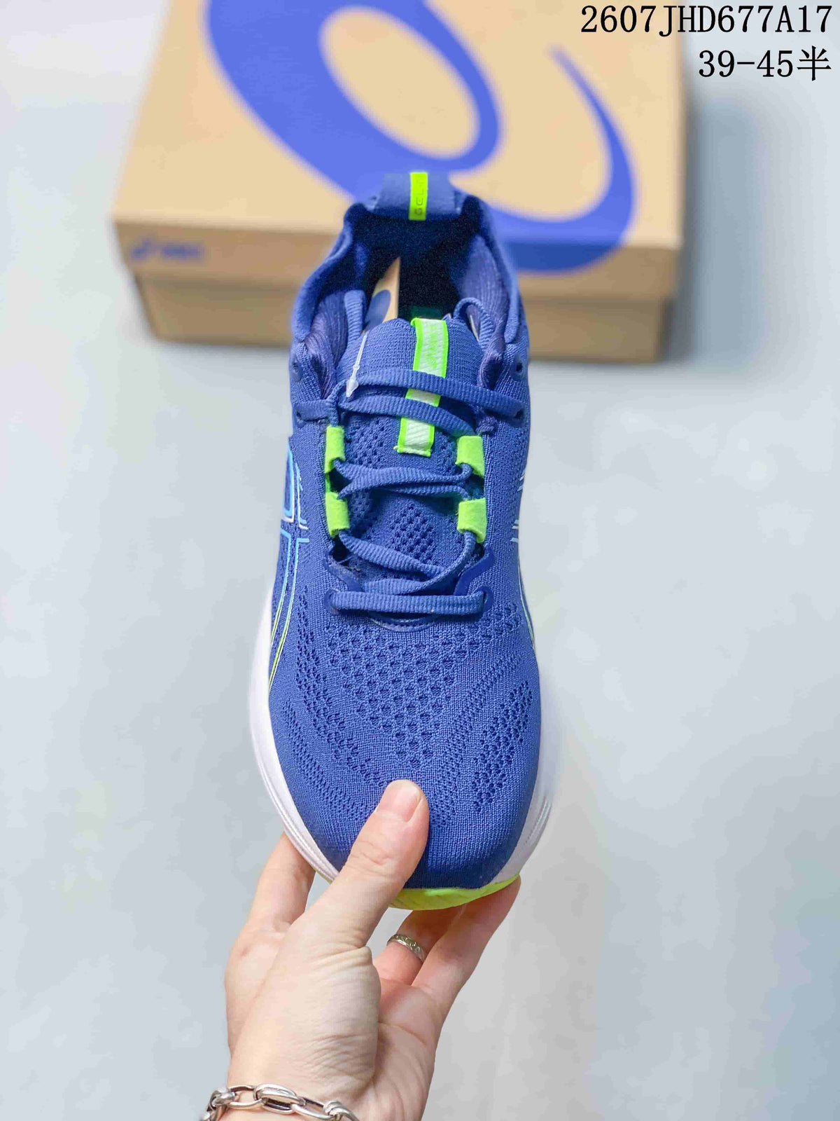 ASICS Gel-Nimbus 26 Running Shoes in Blue Green - product image from the listing.