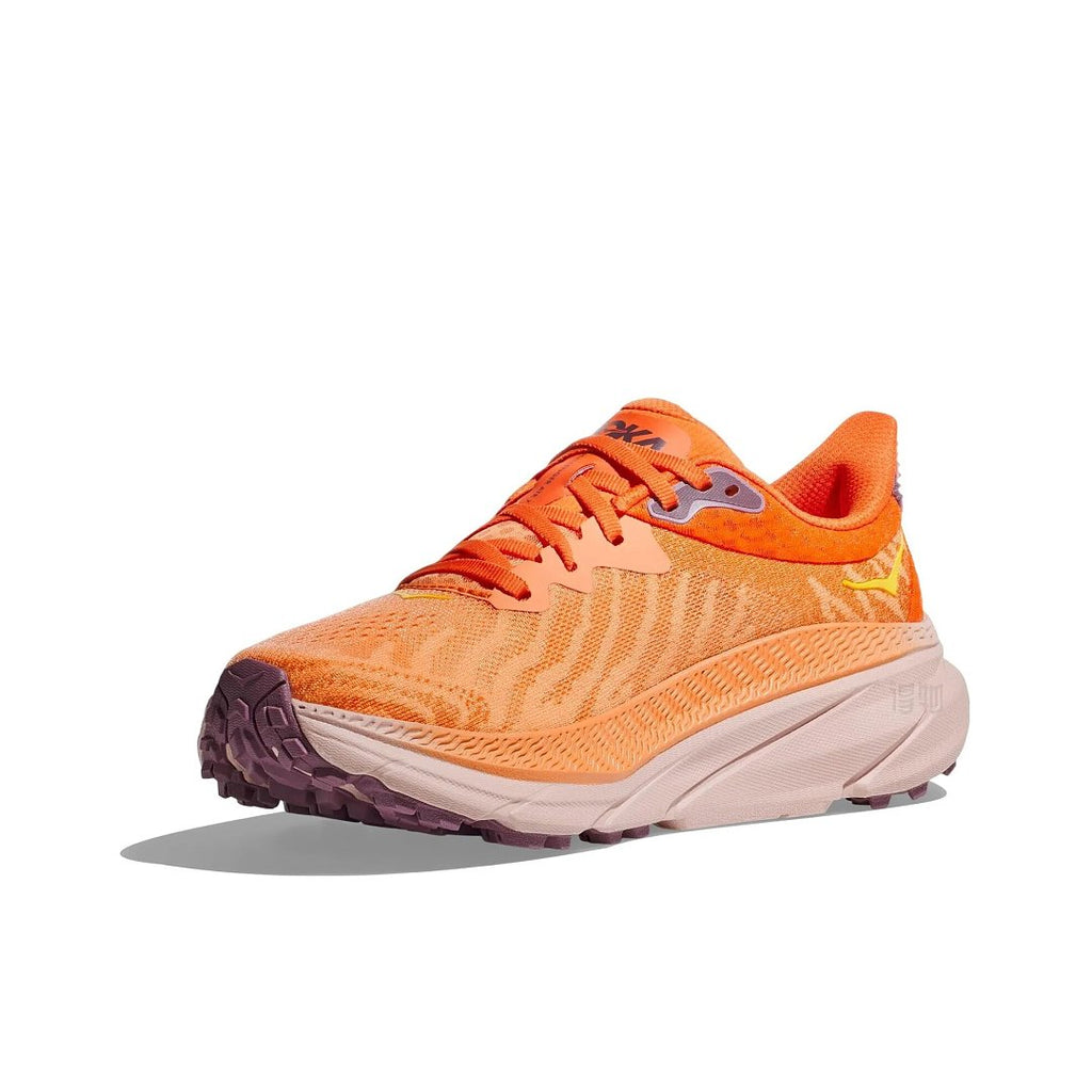 HOKA Challenger 7 Trail Running Shoes in Orange - product image from the listing.