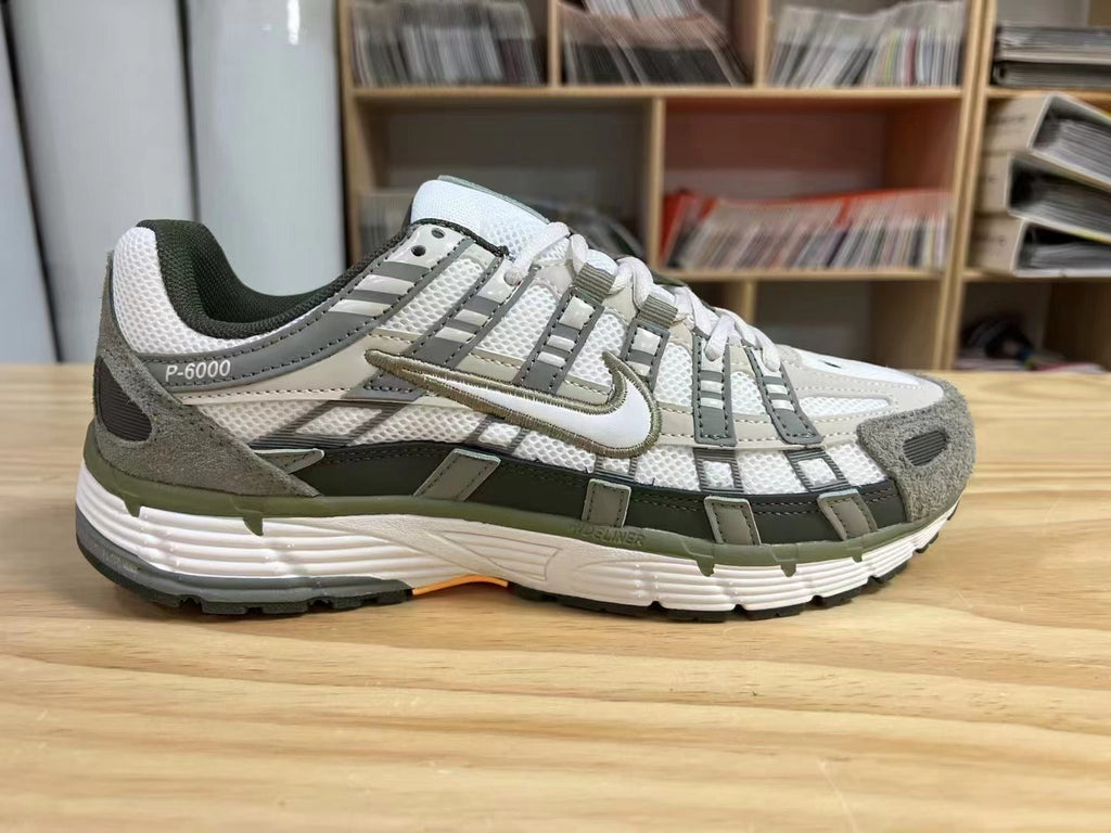 Nike P-6000 Sneakers in White Grey Olive IH0246-320 - product image from the listing.