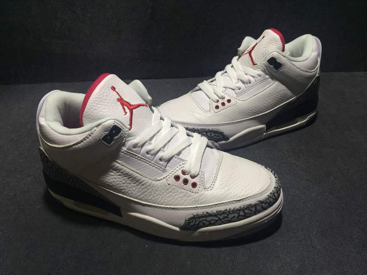 Air Jordan 3 White Cement High-Top Sneakers - product image from the listing.