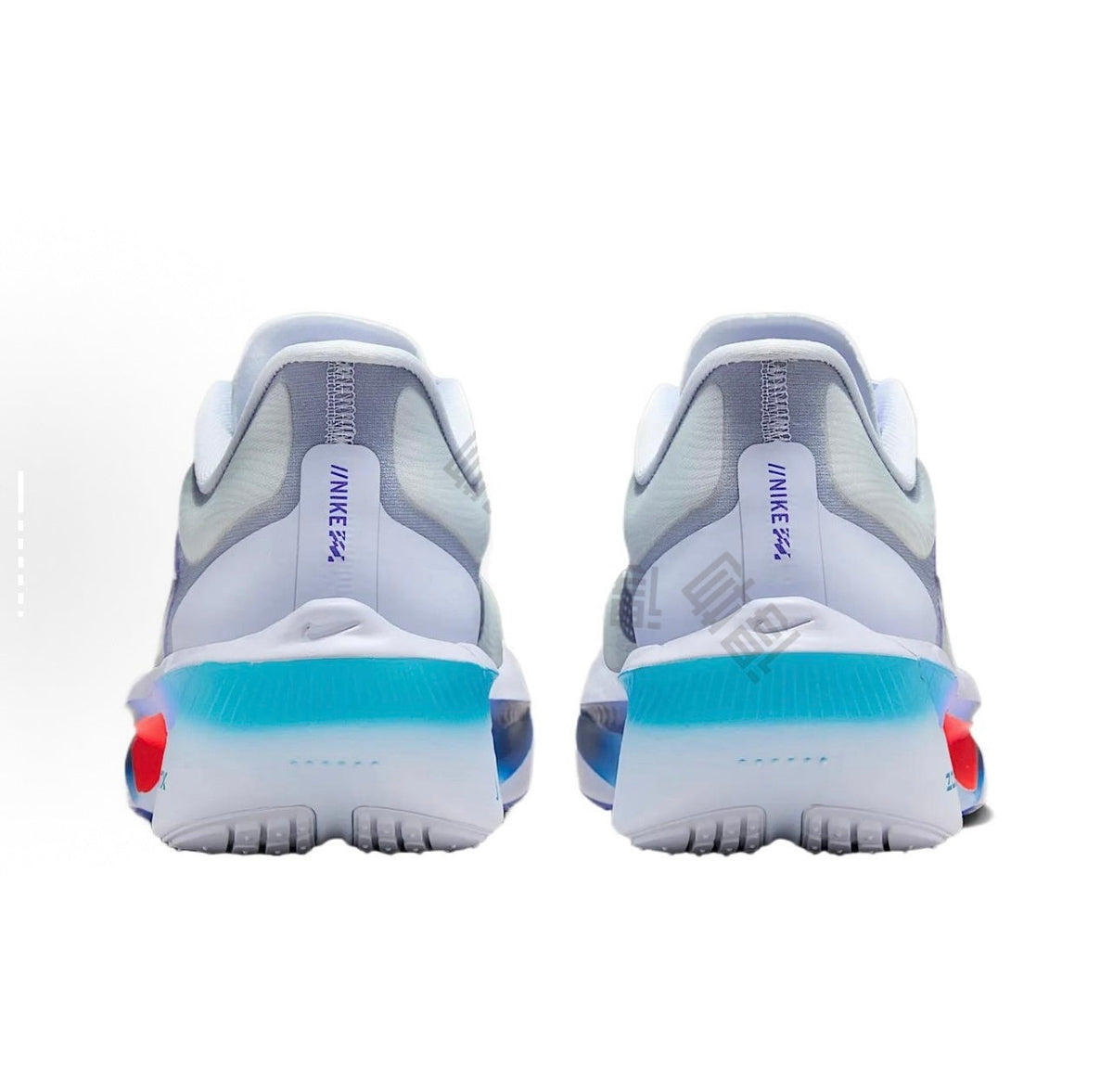 White and Purple Nike Zoom Fly Running Shoes - product image from the listing.