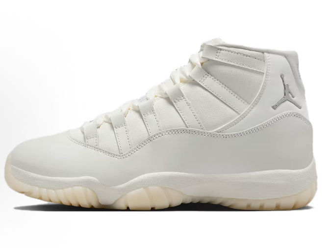 Jordan 11 Retro High-Top Sneakers in Pearl White - product image from the listing.