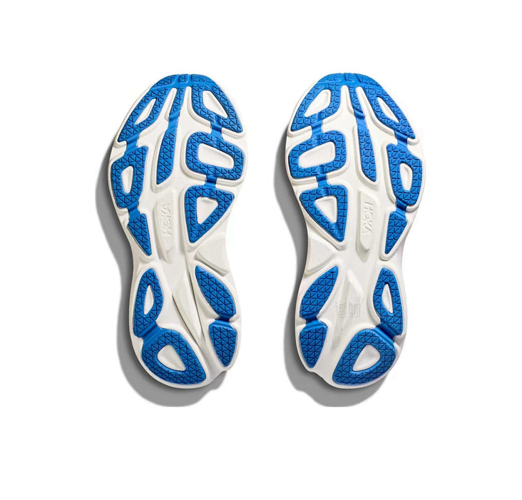 HOKA Bondi 8 Running Sneakers in Orange, in Blue and Purple - product image from the listing.