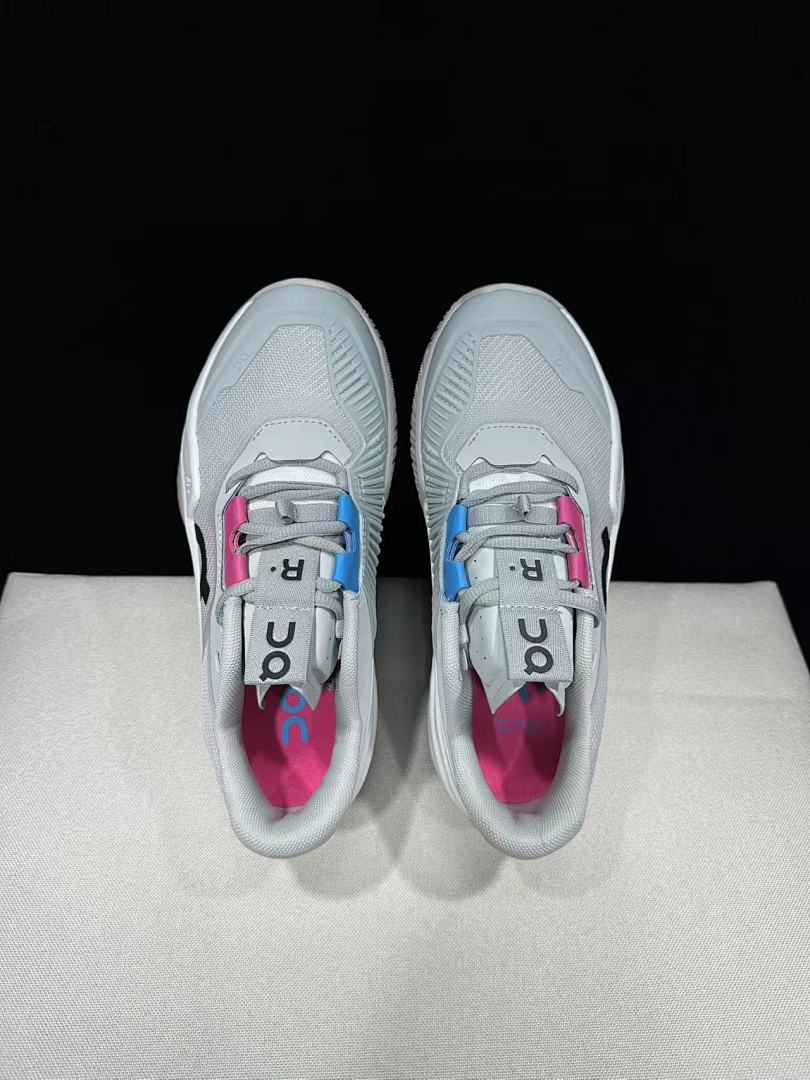On The Roger Pro Fire Clay Grey Blue Tennis Footwear - product image from the listing.