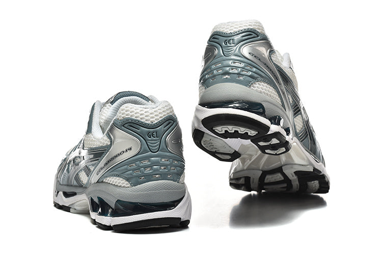 ASICS Gel-Kayano 14 Trainers in Silver Sage - product image from the listing.