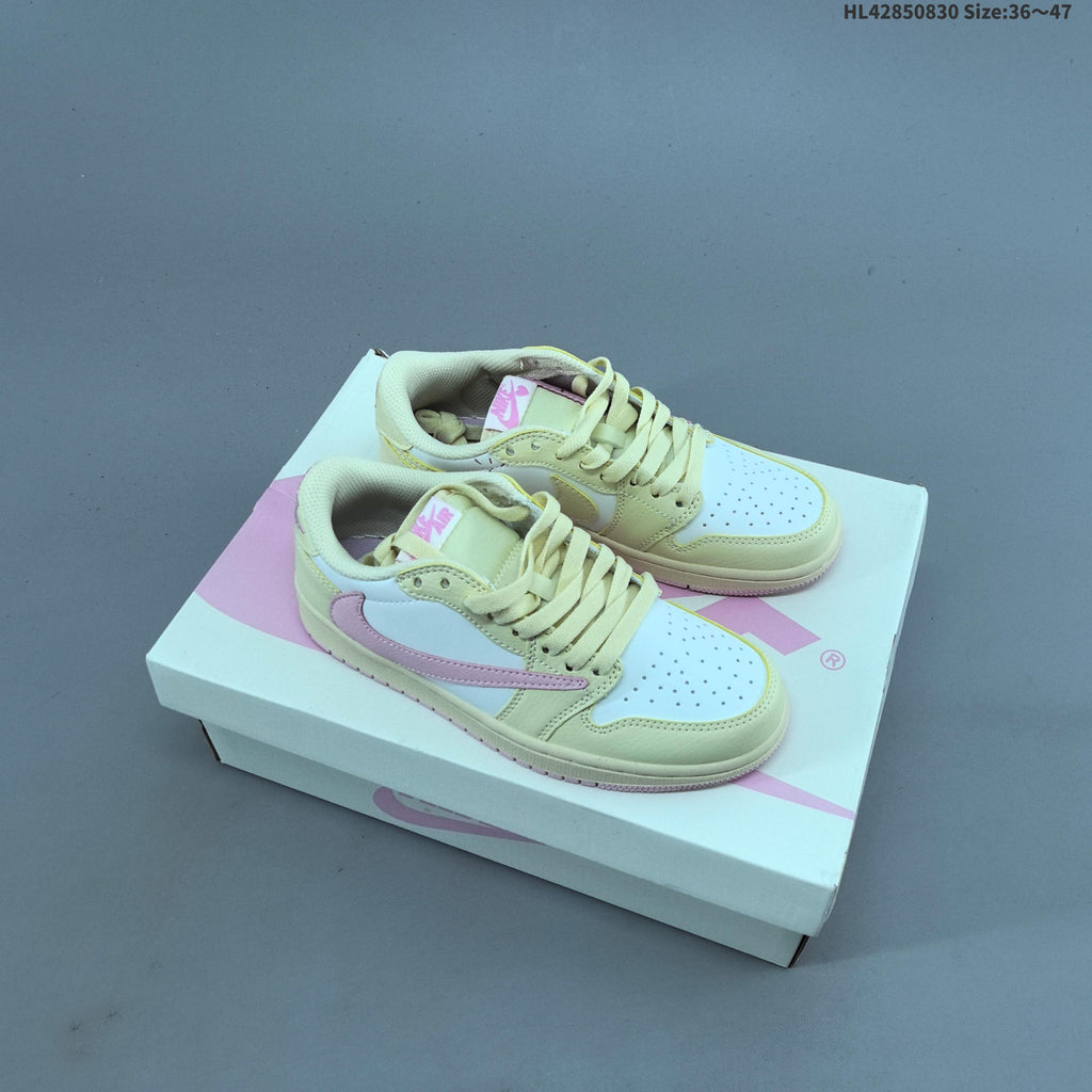 Jordan 1 Low OG Shy Low-Top Sneakers in Pink - product image from the listing.