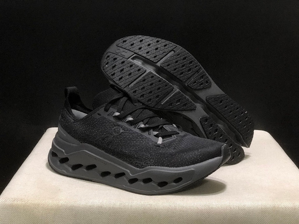 Black On Cloudsurfer Max Running Shoes - product image from the listing.