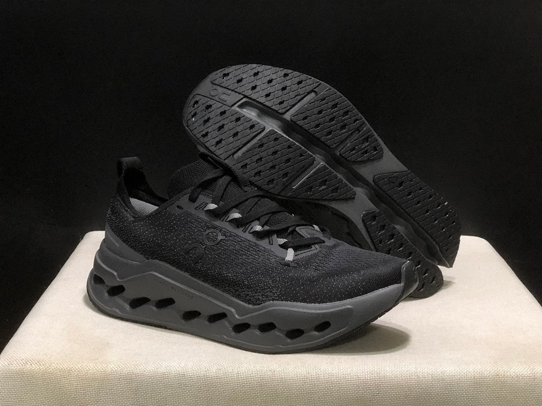Black On Cloudsurfer Max Running Shoes - product image from the listing.
