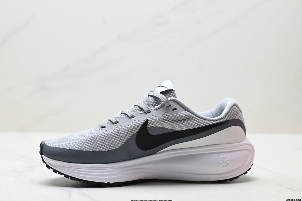 Nike Revolution 8 Running Shoes, in White and Gray - product image from the listing.