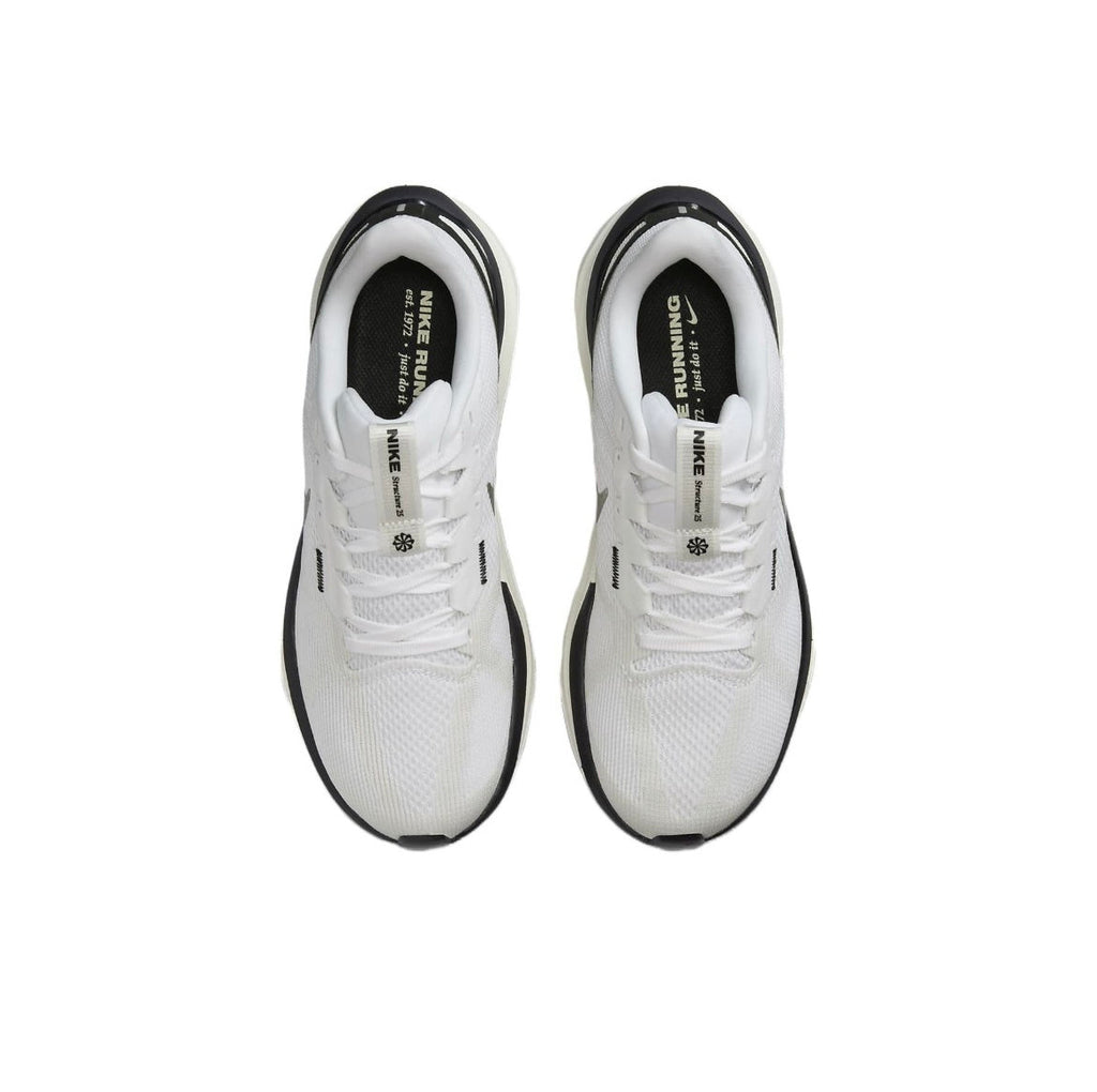 Nike Structure 25 Road Running Shoes in White Black DJ7884-104 - product image from the listing.