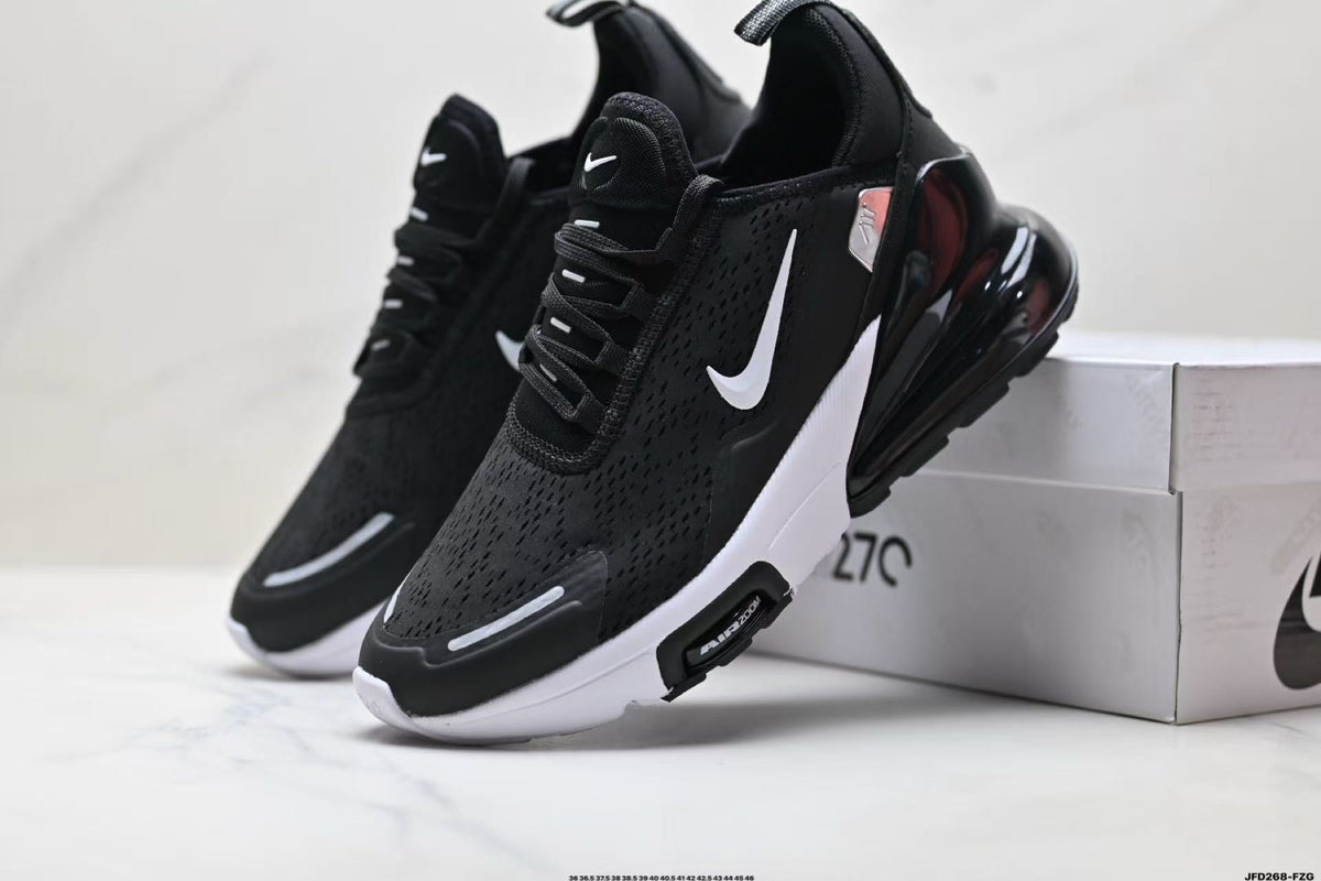 Nike Air Max 270 Sneakers in Black and White - product image from the listing.