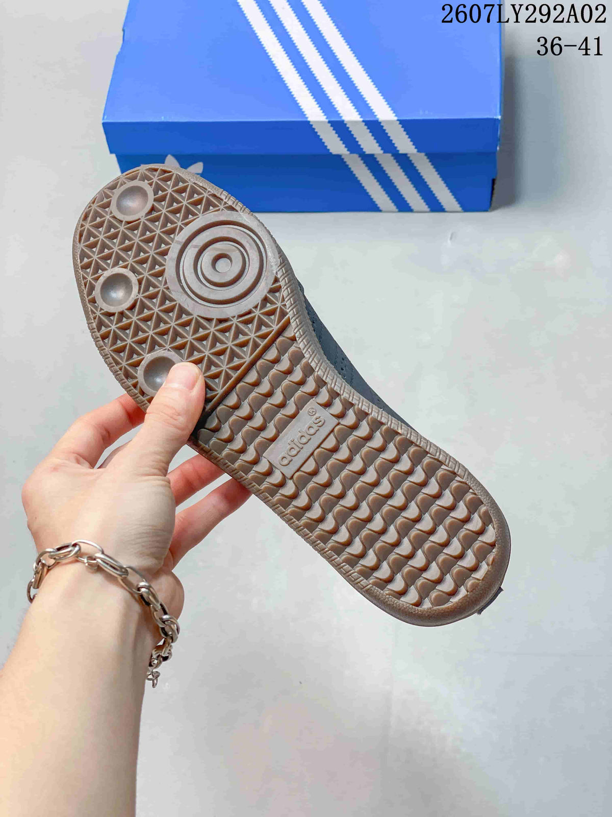 Adidas Samba Jane Mary Jane Sneakers in Navy 2607LY292A02 - product image from the listing.