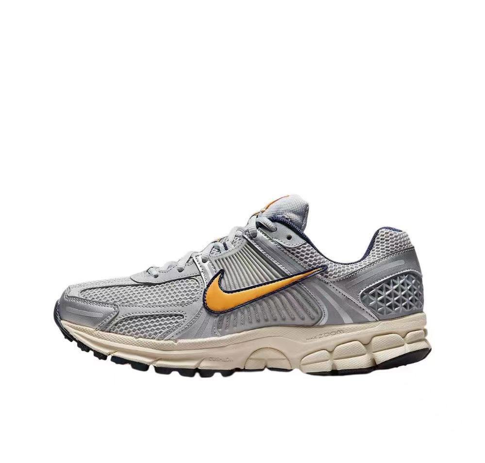 Nike FJ4151-001 Gray Sneakers for Running with Orange Swoosh - product image from the listing.