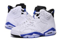 Air Jordan 6 High-Top Sneakers White and Blue - product image from the listing.