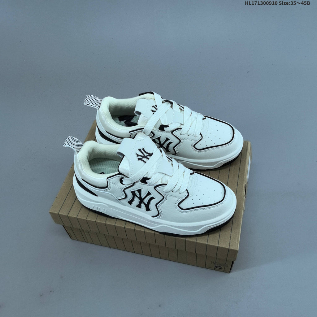 MLB Curve Liner Low-Cut Sneakers, White Multi-Color - product image from the listing.