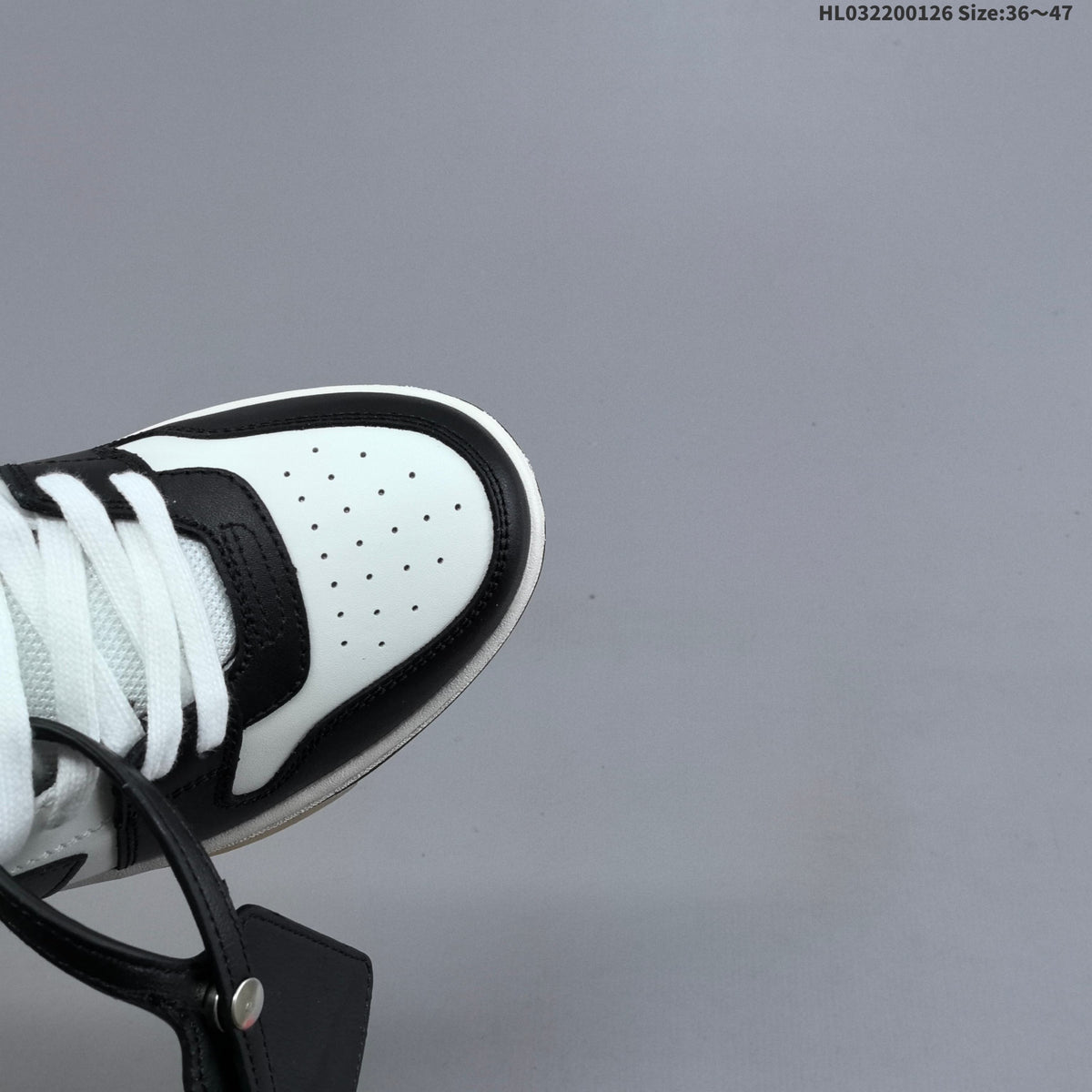 Off-White Out Of Office Low-Top Sneakers in Black White - product image from the listing.