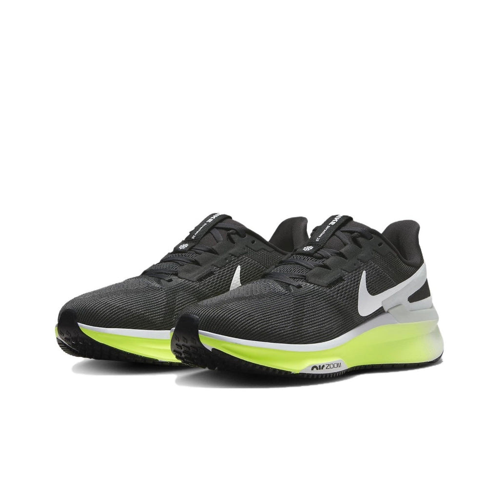 Nike Structure 25 Road Running Shoes in Black Volt DJ7883-005 - product image from the listing.
