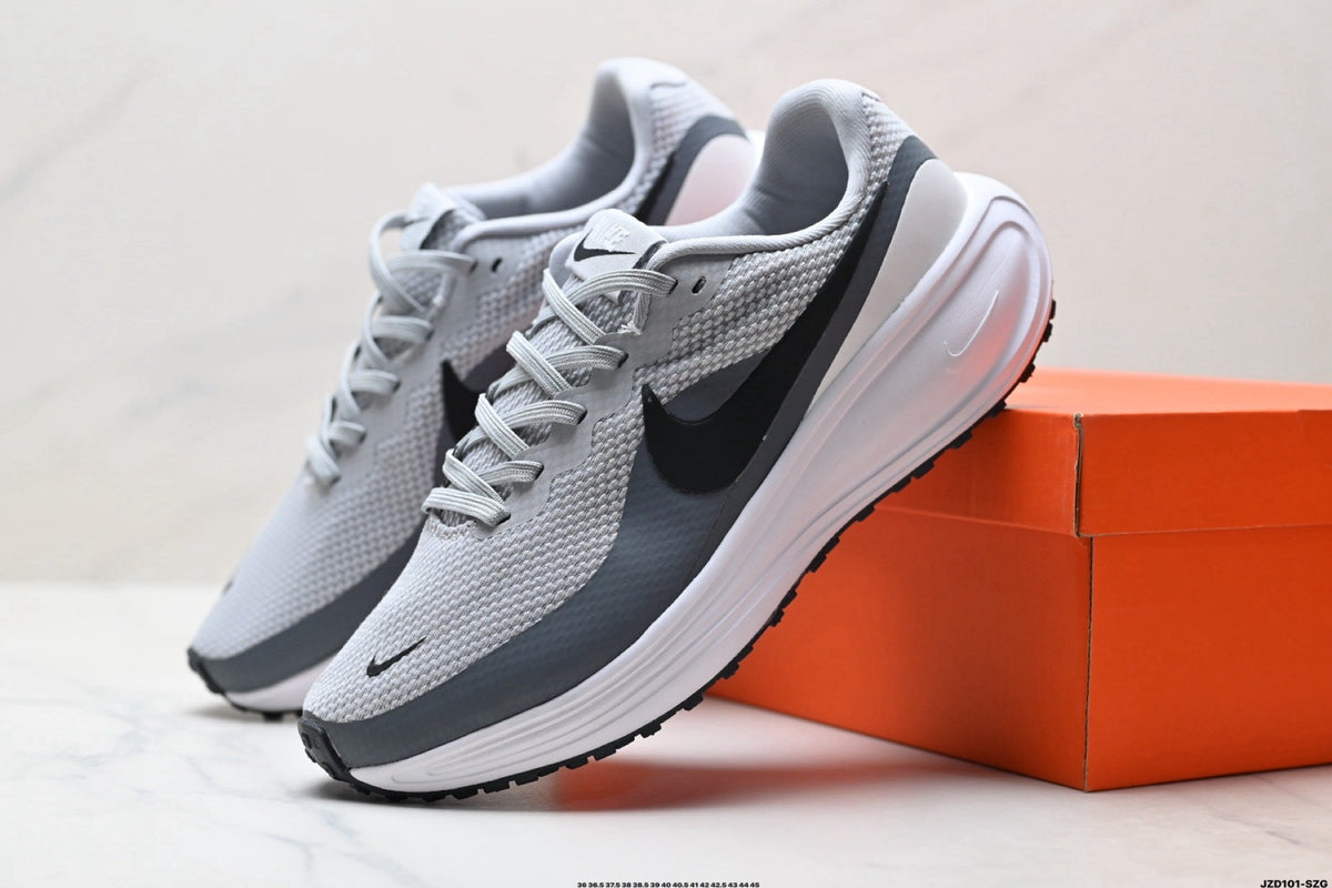 Nike Revolution 8 Running Shoes, in White and Gray - product image from the listing.