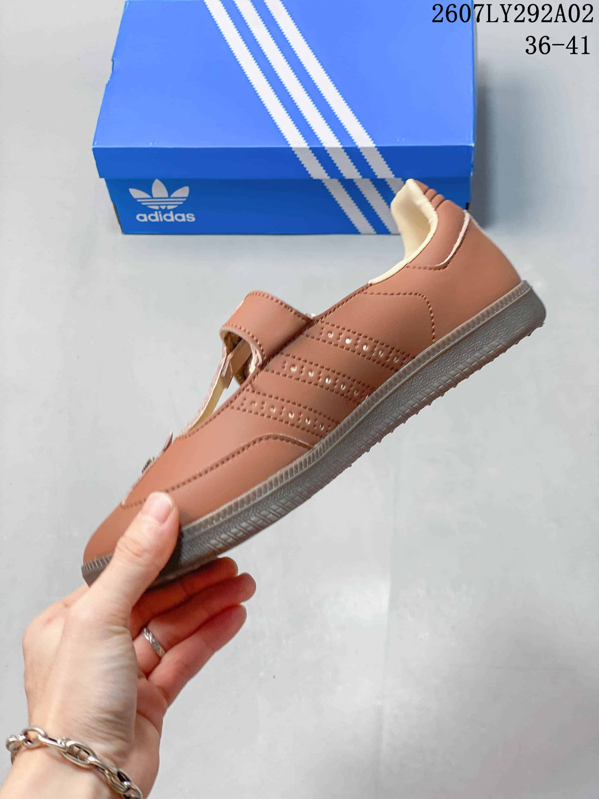 adidas Samba Jane Mary Jane Sneakers in Brown 2607LY292A02 - product image from the listing.