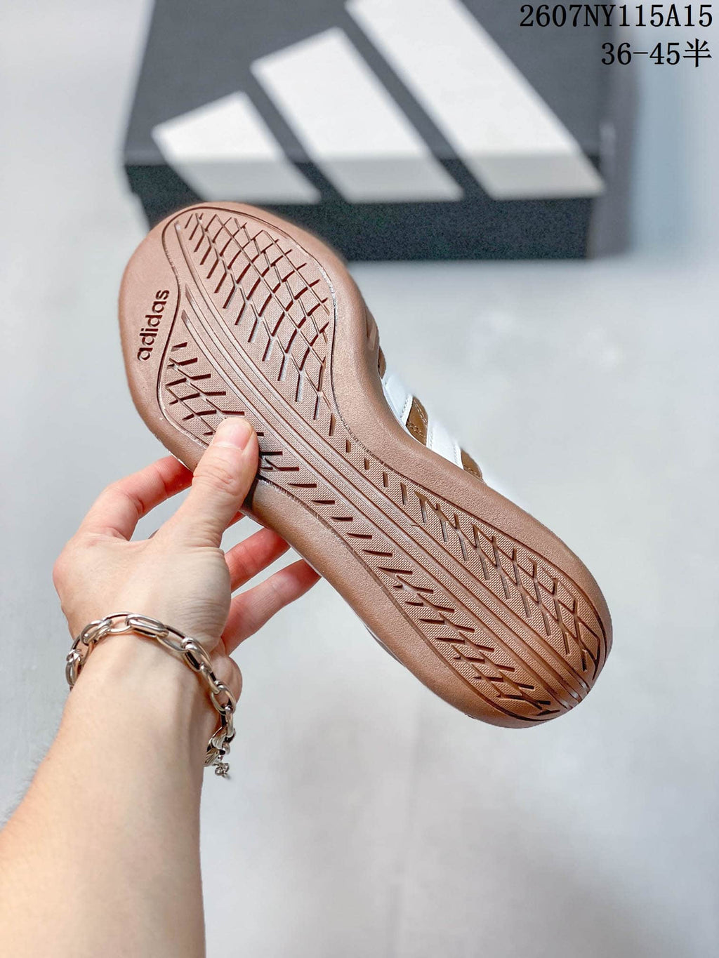 adidas Adiracer Low-Top Sneakers in Brown White HQ9130 - product image from the listing.