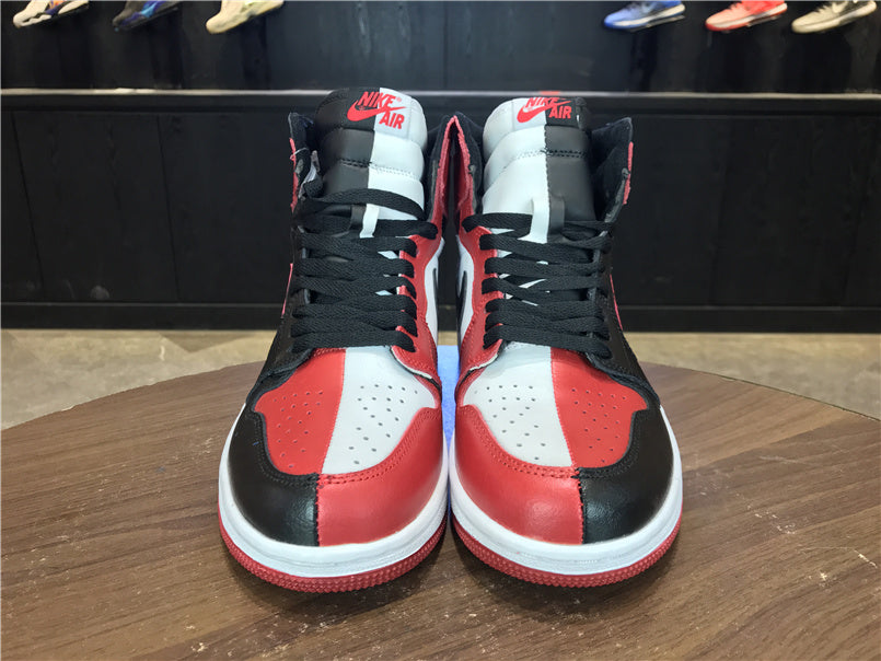 Air Jordan 1 High OG Sneakers in Black, Red and White - product image from the listing.