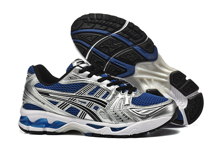 ASICS Gel-Kayano 14 Sneakers in Silver Blue Black - product image from the listing.
