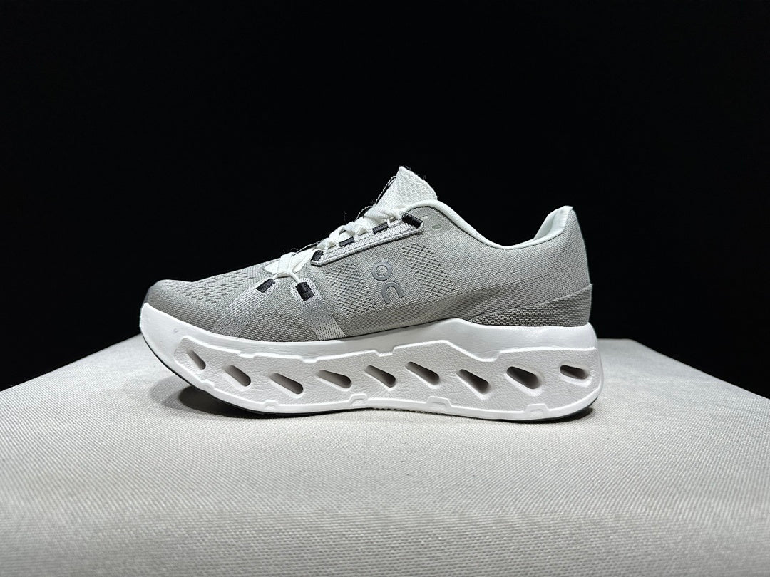 On Cloudeclipse Running Shoes, in Gray and White - product image from the listing.