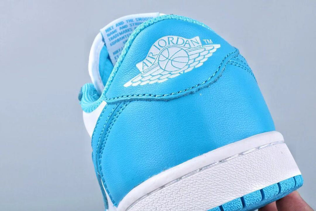 UNC Blue and White Sneakers 401 - Jordan 1 Low SB - product image from the listing.