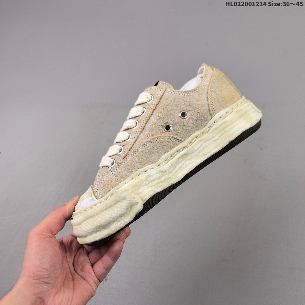 Maison Mihara Yasuhiro Original Sole Low Sneakers, in Beige - product image from the listing.