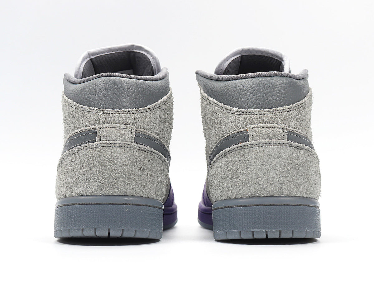 Nike Air Jordan 1 Mid SE Sneakers in Grey Purple CW5897-005 - product image from the listing.
