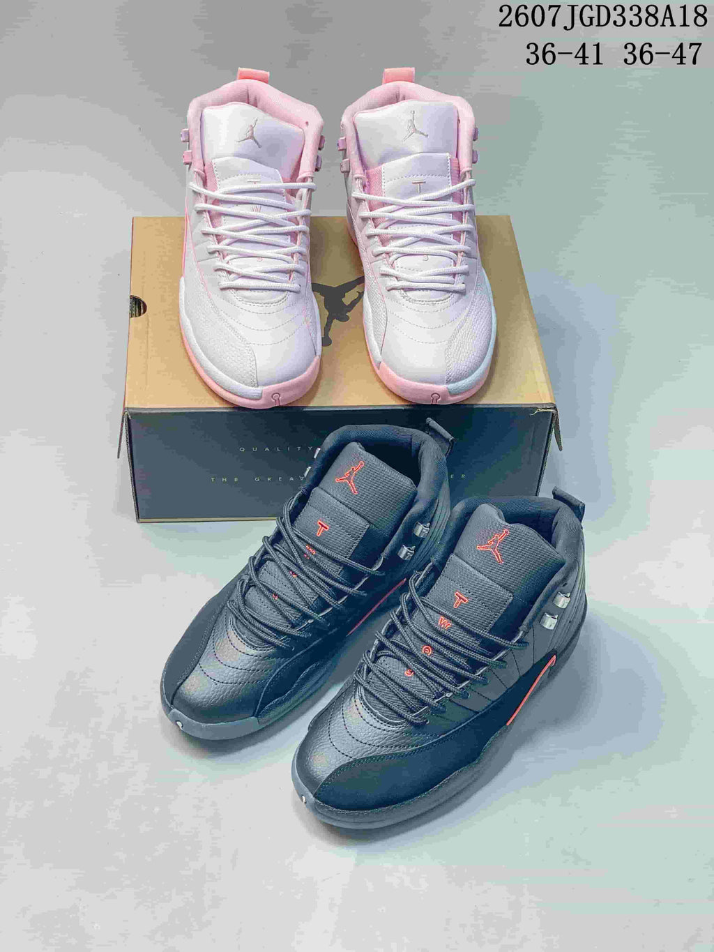 Nike Air Jordan 12 Retro High-Cut Sneakers FZ5026-100 - product image from the listing.