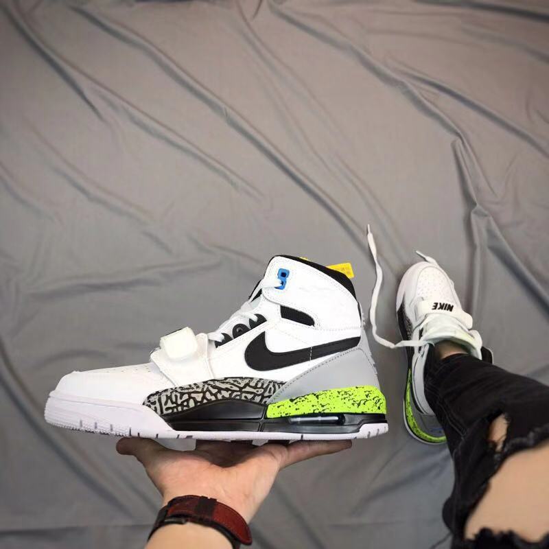 Air Jordan Legacy 312 High-Top Sneakers White Black Volt - product image from the listing.