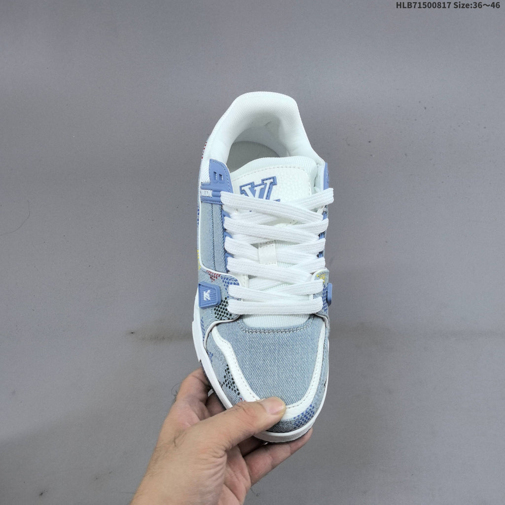 Louis Vuitton Archlight Trainers in Blue Denim Print - product image from the listing.
