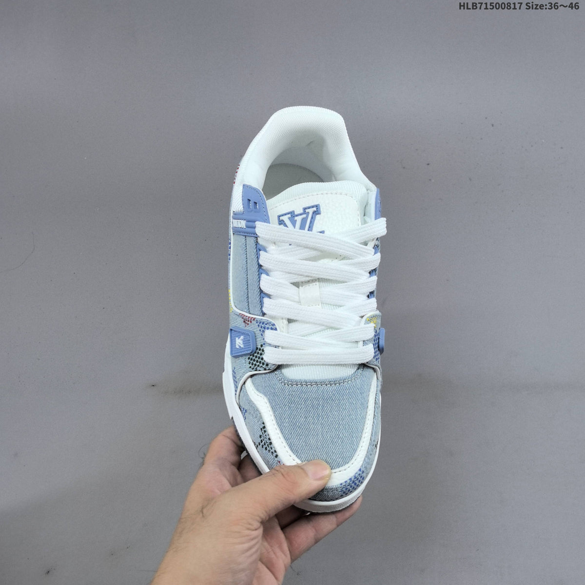 Louis Vuitton Archlight Trainers in Blue Denim Print - product image from the listing.