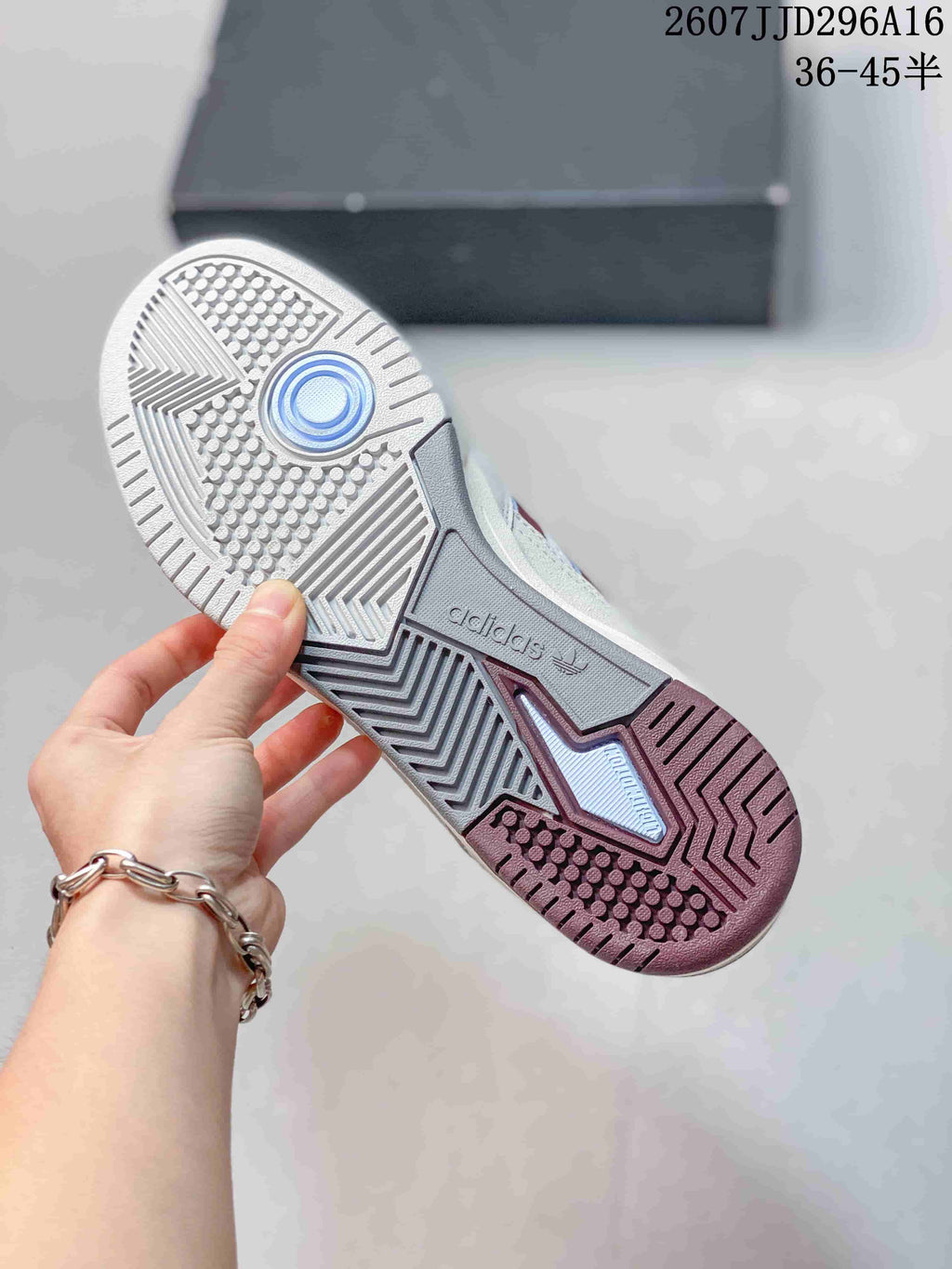 adidas Originals Tekkira Cup Sneakers in White Red Blue 07JJD296A16 - product image from the listing.
