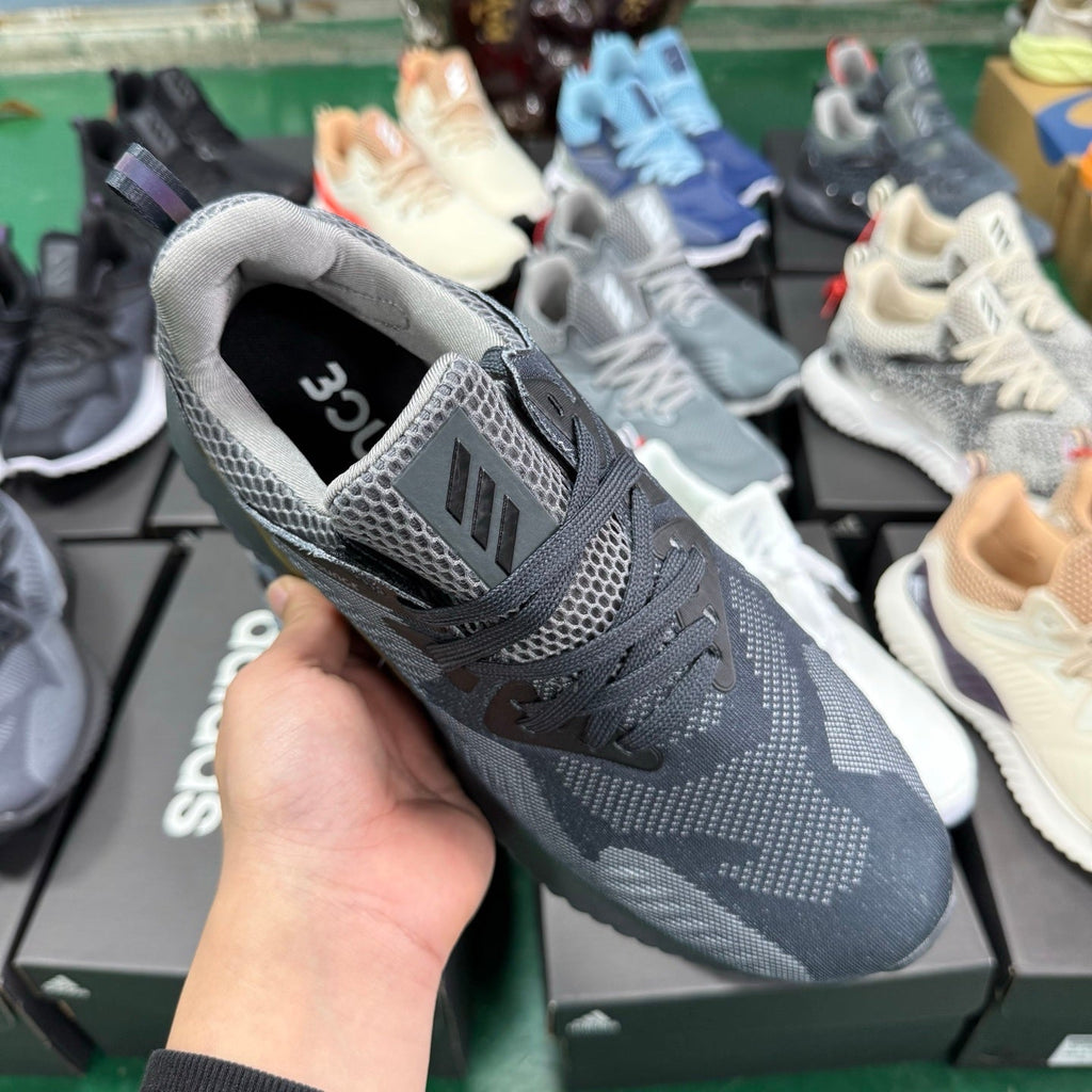 adidas Alphabounce CG4762 Sneakers, in Grey and Gold - product image from the listing.