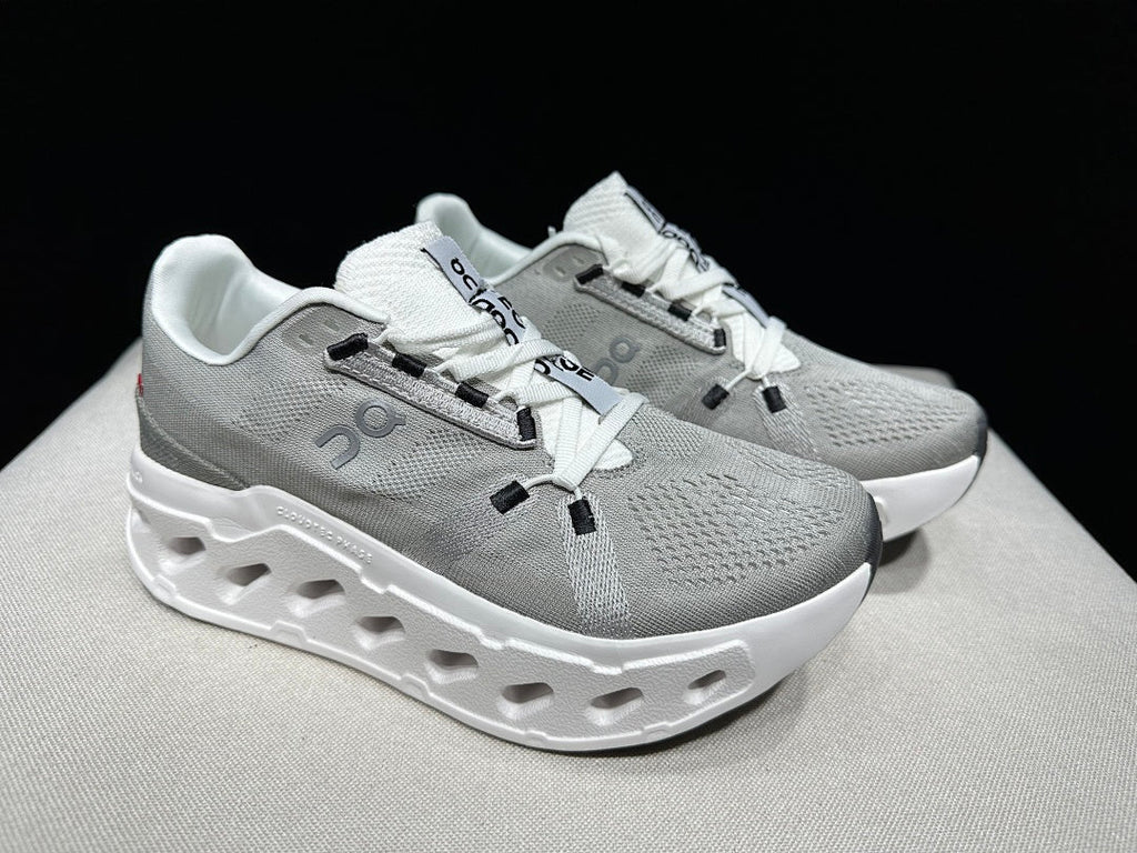 On Cloudeclipse Running Shoes, in Gray and White - product image from the listing.