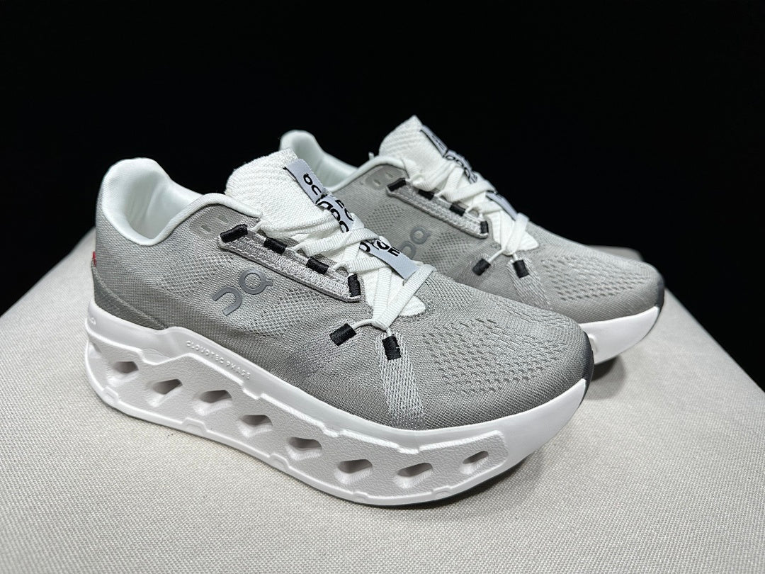 On Cloudeclipse Running Shoes, in Gray and White - product image from the listing.