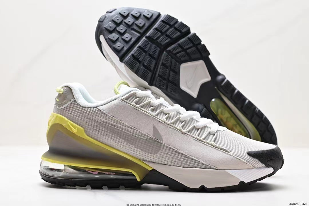 White and Volt Nike Air Max 95 Sneakers - product image from the listing.