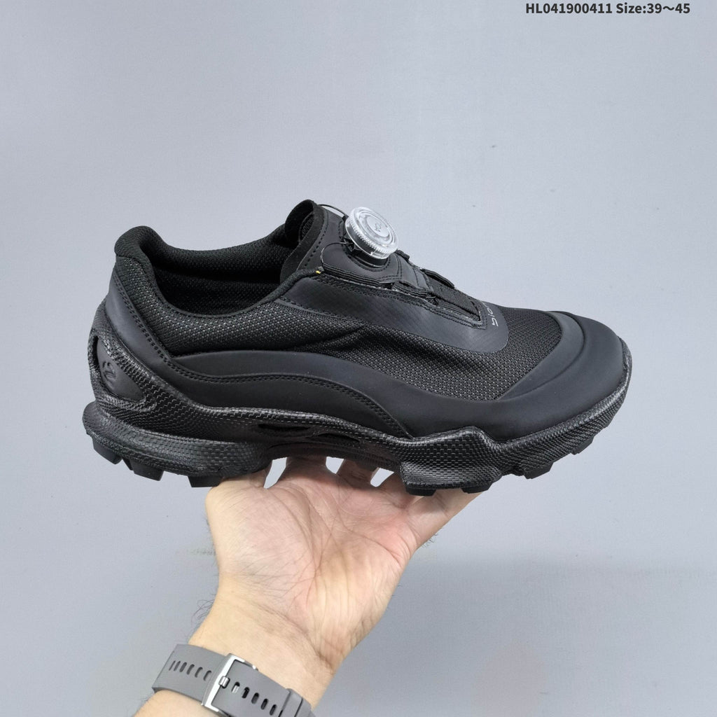 ECCO BIOM C Black Outdoor Trainers with Dial Closure - product image from the listing.