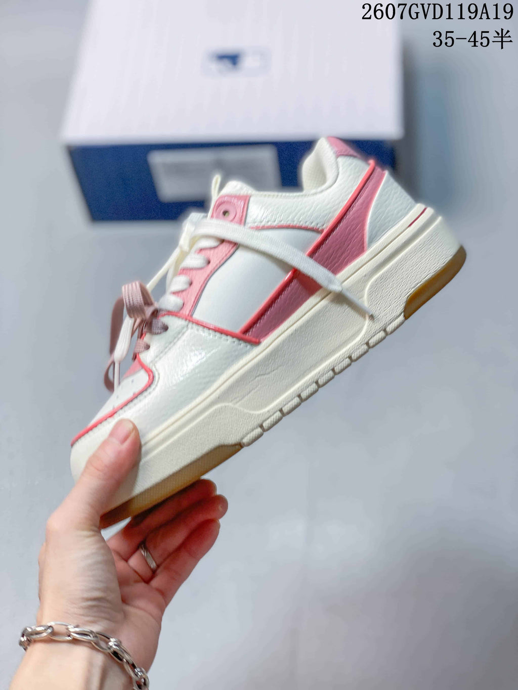 MLB Chunky Liner Low-Top Sneakers in Pink 2607GVD119A19 - product image from the listing.