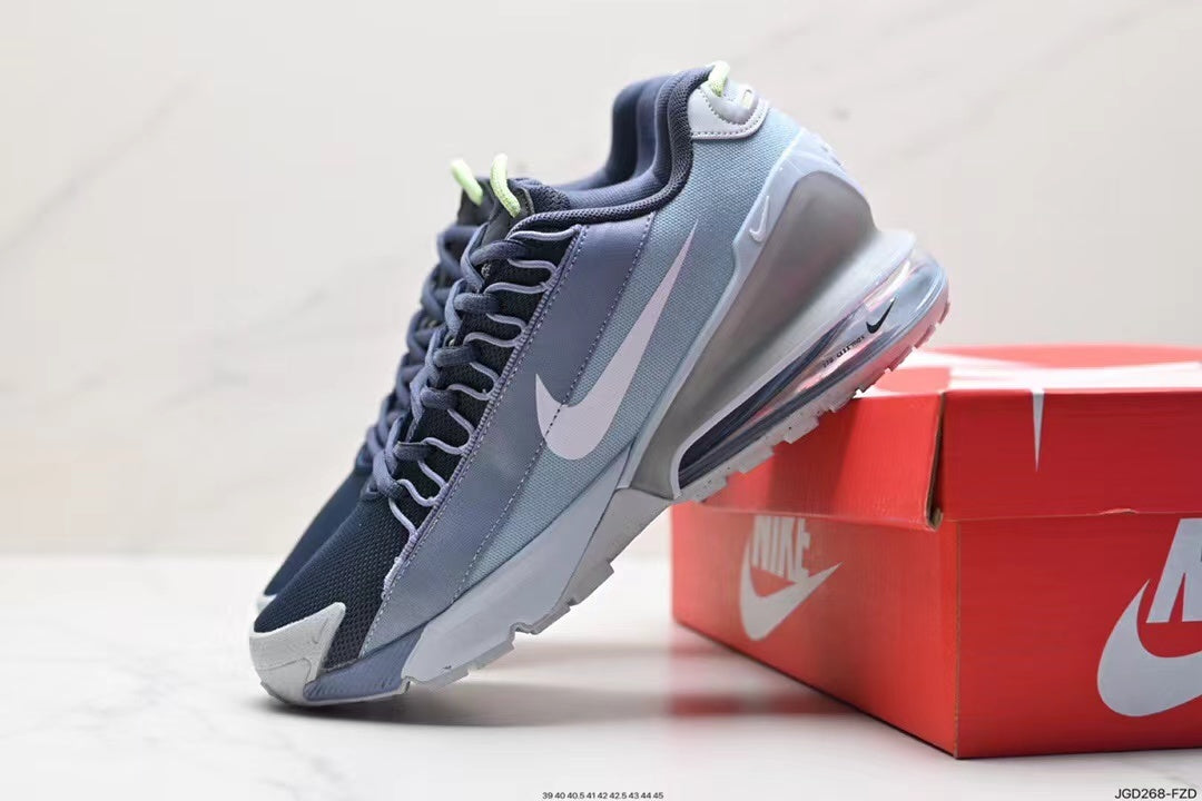 Nike Air Max Scorpion Sneakers in Blue, in White and Gray - product image from the listing.