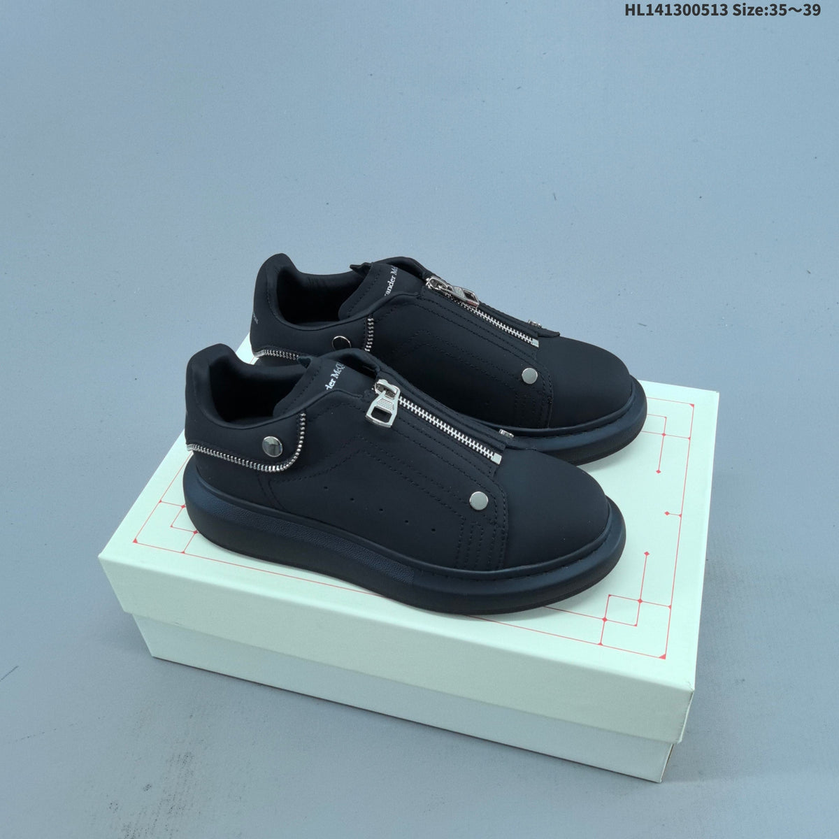 Alexander McQueen Sole Leather Platform Trainers HL141300513 - product image from the listing.