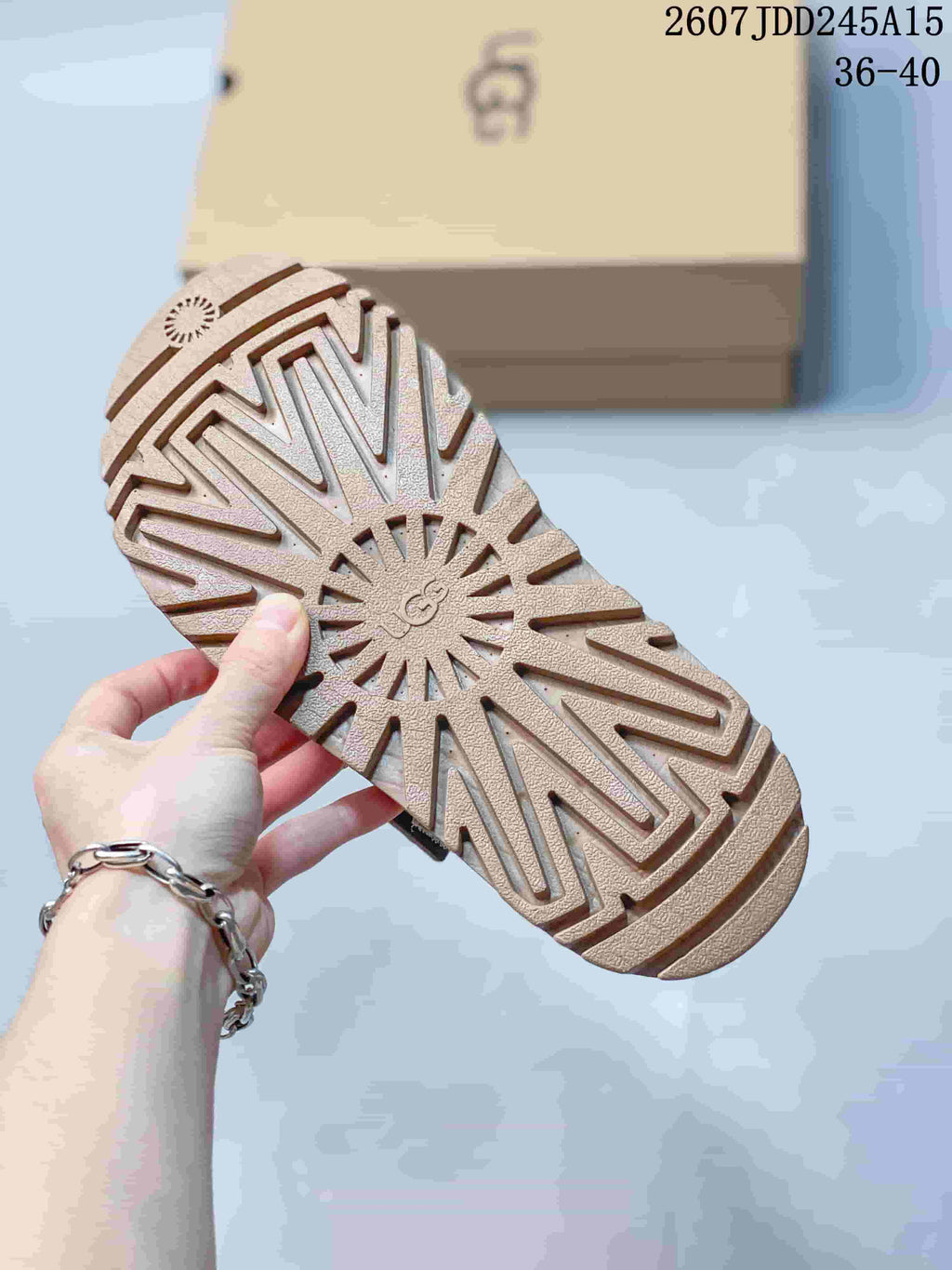 UGG GoldenGlow Platform Sandals in Tan 2607JDD245A15 - product image from the listing.