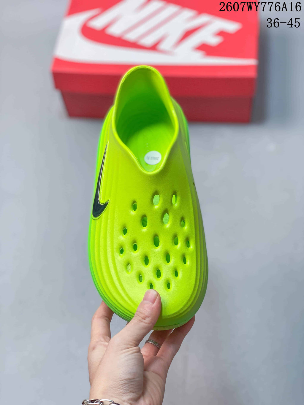 Nike ReactX Rejuven8 Clogs Neon in Green 2607WY776A16 - product image from the listing.